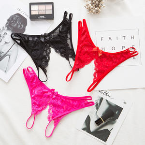 BOON Sexy Spitzen-Transparente Offene Damenunterwäsche Ohne Aussparungen Verführerischer Niedriger Bund Schöner Po Heißer String - Product Image 1