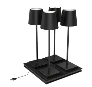 Charging Table Light Lampada Da Tavolo Led Battery Charging Station Touch Home Decor Luxury Led Lampe Rechargeable Outdoor Restaurant Table Lamp Led