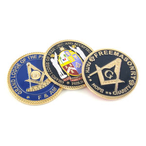 Masonik araba çıkartması üzerinde Freemasonry Regalia amblem sopa 2 "Mini masonik araç amblemi bant ile - Product Image 2
