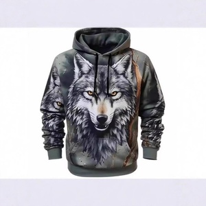 Sweat à capuche tricoté pour homme, imprimé animalier, décontracté, sportif, mode, polyvalent, confortable, coupe régulière, printemps <span class=keywords><strong>TEUM</strong></span> Independent - Product Image 2