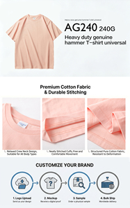 เสื้อยืดคอตตอน 100% น้ำหนัก 240gsm ทรงโอเวอร์ไซส์ ไหล่ตก พิมพ์ลายตามสั่ง เสื้อยืดแขนสั้นเปล่าสำหรับงานสกรีน OEM ออกแบบเองได้ สไตล์สตรีทแวร์ ขายส่ง - Product Image 3