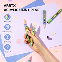 Arrtx AACM-083M-48B pointe fine valve avant acrylique marqueur ensemble peinture stylo