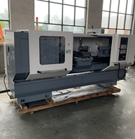 Tour CNC horizontal à lit plat en métal de petite taille CK6150 avec commande Fanuc, broche simple automatique