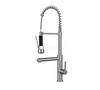 Robinet de cuisine moderne avec douchette extractible flexible à rotation 360 degrés