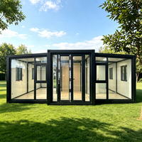 Maison conteneur préfabriquée moderne, portable, extensible et respirante, tout-en-un, pour bureau, habitation, entrepôt ou hall
