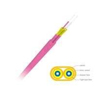 Câble à fibre optique intérieur blindé 2 fibres GJBFJV GJBFJH, monomode, multimode, LSZH, certifié RoHS, qualité télécom, garantie 10 ans
