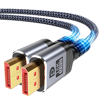 Cable SYONG 2M 16K80Gbps 2.1V, 16K60Hz, 8K120Hz, 4K240Hz HDR10 DSC 1.2a para Monitor de Juegos 5090, AMD 7900XTX, Cable Trenzado