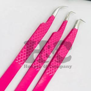 Pinzas Profesionales Plateadas para Extensiones de Pestañas, Pinzas Personalizadas de Acero Inoxidable Sostenible, Herramienta Puntiaguda para Pestañas de Mink, Empaque Plano - Product Image 1