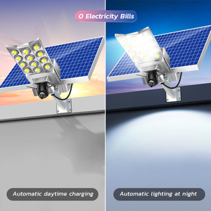 Năng lượng mặt trời ánh sáng đường phố và máy ảnh ngoài trời LED năng lượng mặt trời đường phố máy ảnh Ánh sáng đèn với ngoài trời Home an ninh CCTV <span class=keywords><strong>Camera</strong></span> Ngoài Trời 4 gam Wifi - Product Image 3