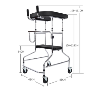 Bâton de marche pliable de rééducation Cadre de marche utilisé pour la marche des personnes âgées - Product Image 3