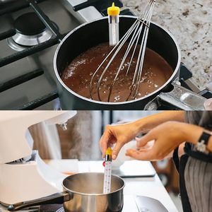 Thermomètre à bonbons 2026, thermomètre à friture profonde avec pince pour casserole, thermomètre en verre à lecture instantanée, bonbons, friture, <span class=keywords><strong>confiture</strong></span>, sirop de <span class=keywords><strong>sucre</strong></span> - Product Image 6