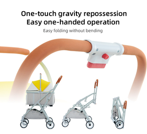 Çok satan ürün evcil hayvan arabası bir el katlayın yeni model evcil hayvan arabası çift evcil hayvan arabası - Product Image 2