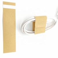 Ruban de liaison de câble USB, emballage autobloquant en papier Kraft avec Logo personnalisé pour câble de données