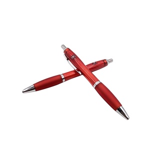 Best <b>Cheap</b> Rubber Grip Click Promotional Plastic Ballpoint Pen with Customized Logo - Product Image 3