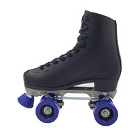 Chaussures de roller professionnelles OEM pour adultes, à roulettes, avec empeigne en cuir, roues en PU, châssis en aluminium et roulements ABEC-C