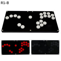 Console de jeu d'arcade multiplateforme R1-B Hitbox, style toutes touches, joystick Fightbox, connexion filaire Type-C, support pour téléphone
