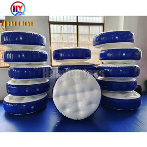Parc aquatique gonflable Piscine hermétique Flotteur Jump Matelas Bouée d'eau bon marché Plate-forme flottante gonflable sur plateau <span class=keywords><strong>de</strong></span> jeu aquatique - Product Image 6