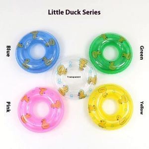 Bouée gonflable canard jaune pour enfants, écologique, petite taille, accessoire de plage et de sable, jouet aquatique - Product Image 2