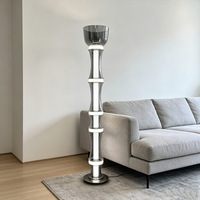 Lampe sur pied d'art design antique de luxe, lampe sur pied en verre LED pour hôtel, salon, chambre à coucher