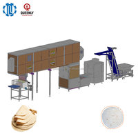 Machine entièrement automatique motorisée pour la fabrication de tortillas, grande capacité, formage de pâte, pour naan, pita, pain taco, usine de transformation alimentaire