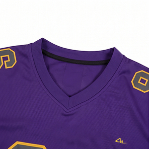 Camiseta de Fútbol Americano Transpirable y Cómoda, 100% Poliéster, Ecológica, con Estampado por Sublimación, Impresión de Logotipo Personalizado, Gran Venta - Product Image 5