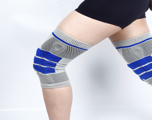 Rodilleras Transpirables Antideslizantes con Soporte de Resorte <span class=keywords><strong>para</strong></span> Baloncesto, Protección Ligera de Silicona Engrosada <span class=keywords><strong>para</strong></span> Deportes - Product Image 4