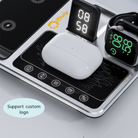 Gadget Jam Digital Elektronik dengan Stasiun Pengisian Nirkabel Item Hadiah Promosi