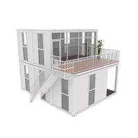 Maison conteneur modulaire préfabriquée sur mesure en gros - Bâtiment moderne de bureau, école, salon, chambre à coucher de taille personnalisable 20FT/40FT