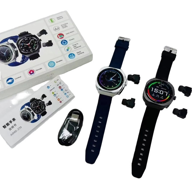 New Arrival AIMB-Z19 Smart Watch TWS Earphones NFC Video Call 5ATM Waterproof Payment Compass Health Monitoring Sports Men Woman