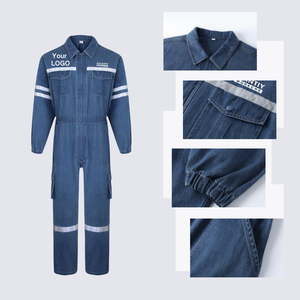 カスタマイズ可能 高視認性帯電防止フライトスーツ 難燃性作業服 オーバーオール つなぎパンツ 防水ワークスーツ - Product Image 3