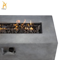 Foyer gaz MgO 42 pouces avec certificat ETL extérieur, fosse de feu à propane 50000BTU