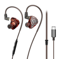 Écouteurs intra-auriculaires hybrides filaires Lafitear LM1 1DD+1EST, stéréo HiFi, avec câble détachable