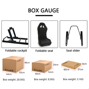 <span class=keywords><strong>Simulador</strong></span> de Carreras Profesional Plegable con Estructura de Aluminio 4080 y Asiento Reemplazable para Carreras <span class=keywords><strong>F1</strong></span>/GT y Juegos - Product Image 5