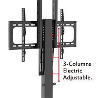 CHARMOUNT Support TV LCD électrique caché dans l'armoire Ascenseur TV motorisé avec télécommande réglable en hauteur