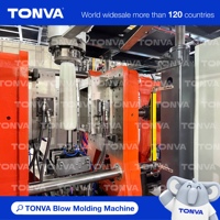 Machine de soufflage de bidons empilables en plastique de 30 litres pour produits chimiques, avec accumulateur servo et rendement élevé