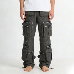 <span class=keywords><strong>Pantaloni</strong></span> Cargo da Uomo OEM a Vita Alta, <span class=keywords><strong>Slim</strong></span> <span class=keywords><strong>Fit</strong></span>, con 6 Tasche, in Poliestere e Nylon Intrecciato, Antivento, con Cerniera, per Arrampicata - Product Image 1