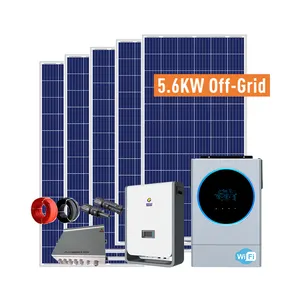 היברידי פנל סולאור אנרגיה Off רשת 10kva מערכת חשמל סולארית לשימוש ביתי