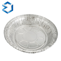 Plat à pâtisserie jetable de haute qualité, rond, en aluminium, pour la cuisson au four, contenants en aluminium