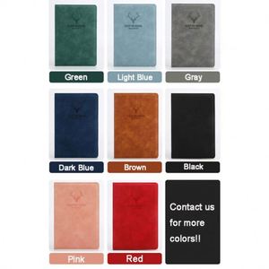 Custom Cheap Bulk A5 Hardcover PU Leather Business Office <b>Notebook</b> with Logo 100 Sheets - Product Image 2