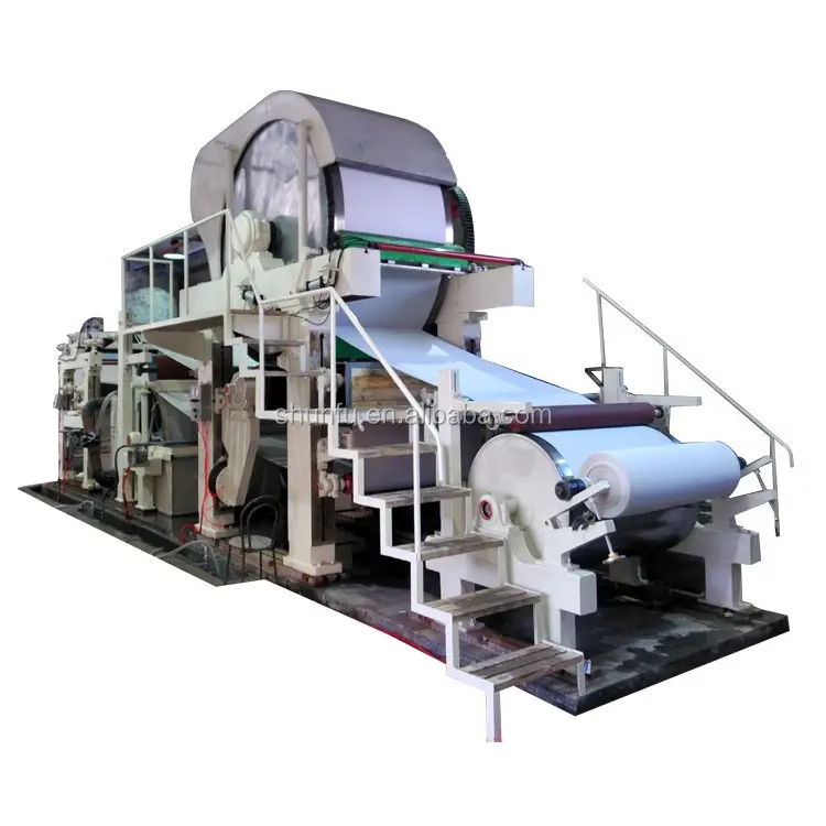 Máquina de fabricación de rollos de papel higiénico, de segunda mano, a pequeña escala, en Pakistán