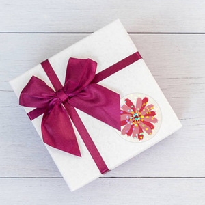 Autocollants floraux, étiquettes autocollantes, papier couché, imprimés en couleur, forme ronde, autocollants de remerciement à motif floral pour cadeaux de mariage - Product Image 4