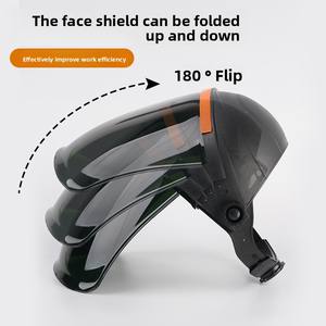 Máscara Protectora Facial para Soldadura, Corte y Pulido, Anti-Salpicaduras, Anti-Reflejos, Resistente a Impactos, Protección Secundaria - Product Image 6