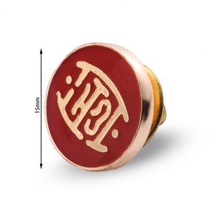 Pin de Metal Esmaltado Duro de Alta Calidad, Personalizado, de Tamaño Pequeño, Color Rojo - Product Image 2