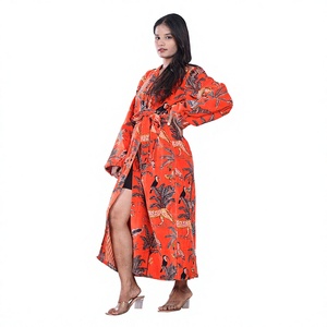 Bata de terciopelo de lujo ligero para mujer, con cordón ajustable, talla grande, para hotel y spa, camisón largo y grueso para otoño e invierno - Product Image 1