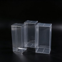 Boîtes en plastique PET rectangulaires transparentes pour cadeaux et artisanat, contenants d'emballage transparents vierges, boîte de rangement pour CD