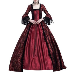 <span class=keywords><strong>2022</strong></span> vestido de baile victoriano <span class=keywords><strong>Medieval</strong></span> Vintage para mujer disfraz de princesa renacentista para juerga navideña - Product Image 2