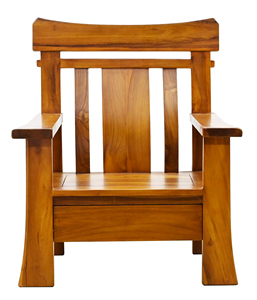 Cadre en bois de teck fin chic d'Indonésie fauteuil de salon unique de canapé ensemble meubles pour salon - Product Image 2