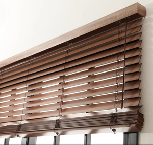 Persianas Venecianas de Madera de Diseño Moderno <span class=keywords><strong>para</strong></span> Ventana, Persianas Ecológicas de Madera Real de Paulownia, Persianas de Madera de Tilo al por Mayor, Heze - Product Image 4
