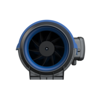 Vente flash Ventilateur à flux mixte à moteur AC en plastique 250 mm 220-240 V