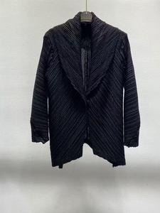 Loose Thin High-End Pleated <b>Women's</b> <b>Coat</b> V-neck Elegant Urban Leisure Breathable Reputable Supplier on Sale - Product Image 5
